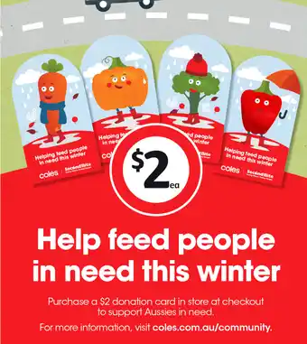 Coles Donation Card offer