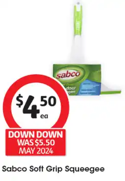 Coles Sabco Soft Grip Squeegee offer