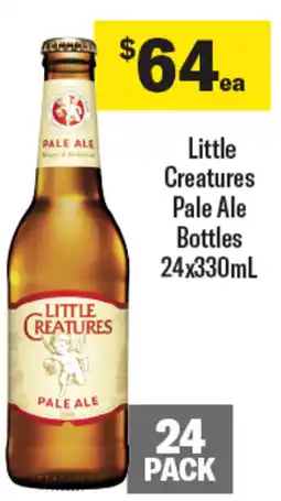 Coles Little Creatures Pale Ale Bottles 24x330mL offer