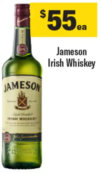 Coles Jameson Irish Whiskey offer