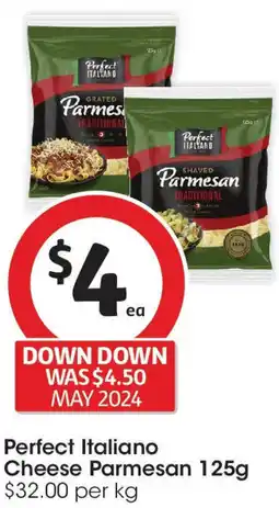 Coles Perfect Italiano Cheese Parmesan 125g offer