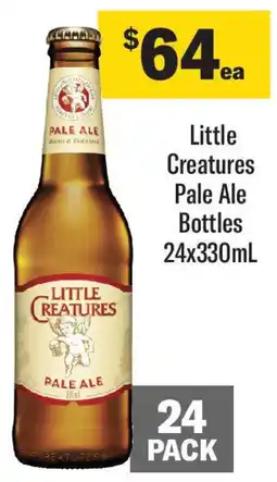 Coles Little Creatures Pale Ale Bottles 24x330mL offer