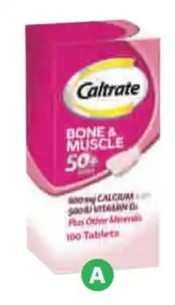Woolworths Caltrate Bone & Muscle 50+ Tablets Pk 100 offer