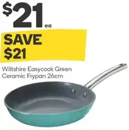 Woolworths Wiltshire Easycook Green Ceramic Frypan 26cm offer