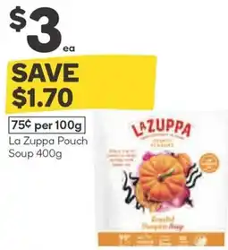 Woolworths La Zuppa Pouch Soup 400g offer