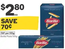Woolworths Barilla Pasta 500g offer