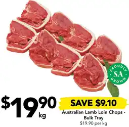 Drakes Australian Lamb Loin Chops - Bulk Tray offer