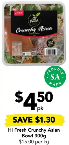 Drakes Hi Fresh Crunchy Asian Bowl 300g offer