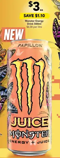 Drakes Monster Energy Drink 500ml offer