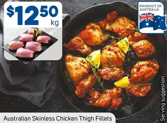 Foodland Australian Skinless Chicken Thigh Fillets offer