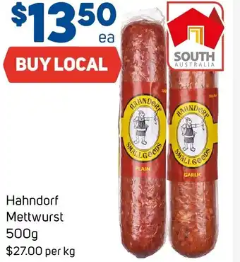 Foodland Hahndorf Mettwurst offer