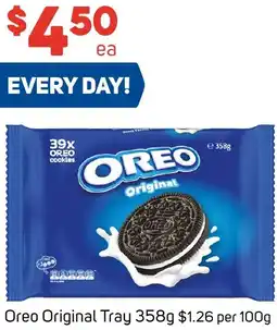 Foodland Oreo Original Tray 358g $1.26 per 100g offer