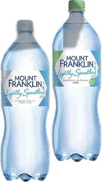 IGA Mount Franklin Lightly Sparkling Water 1.25 Litre Selected Varieties offer