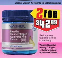 Chemist Warehouse Wagner Bioactive Beauty Collagen + Hyaluronic Acid offer