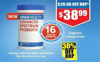 Chemist Warehouse INNER HEALTH ADVANCED SPECTRUM offer