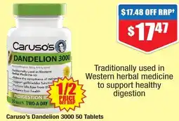 Chemist Warehouse Caruso's Dandelion 3000 50 Tablets offer