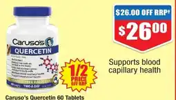 Chemist Warehouse Caruso's Quercetin 60 Tablets offer