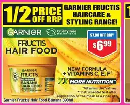 Chemist Warehouse Garnier Fructis Hair Food Banana 390ml offer