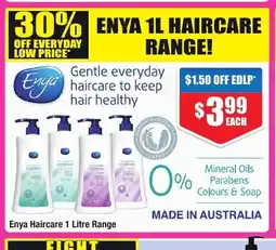 Enya Haircare 1 Litre Range