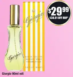 Chemist Warehouse Giorgio 90ml edt offer