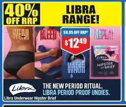 Chemist Warehouse Libra Underwear Hipster Brief offer