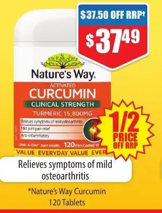 Chemist Warehouse Nature's Way. CURCUMIN offer