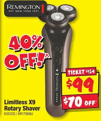 JB Hi-Fi Limitless X9 Rotary Shaver offer