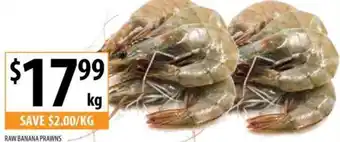 Supabarn RAW BANANA PRAWNS offer