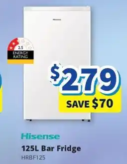 Bi-Rite 125L Bar Fridge HRBF125 offer