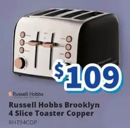 Russell Hobbs Brooklyn 4 Slice Toaster Copper