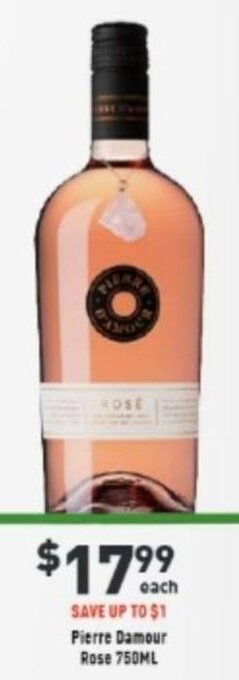 Pierre Damour Rose 750 ml