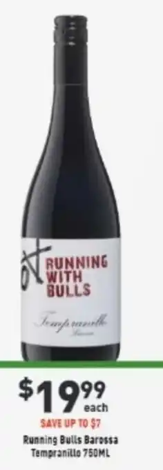 Running Bulls Barossa Tempranillo 750 ml