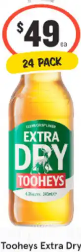 IGA Liquor Tooheys Extra Dry offer