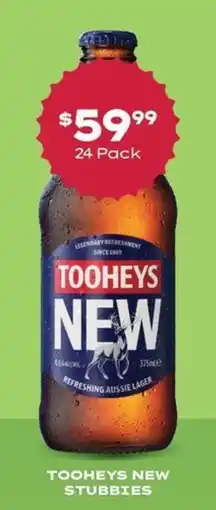 TOOHEYS NEW STUBBIES