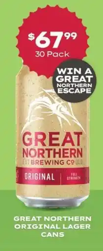 GREAT NORTHERN ORIGINAL LAGER