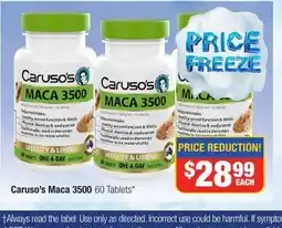 Caruso's Maca 3500 60 Tablets*