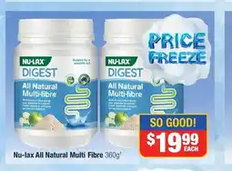 Direct Chemist Outlet Nu-lax All Natural Multi Fibre 360g+ offer
