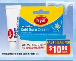 Direct Chemist Outlet Nyal Antiviral Cold Sore Cream 5gt offer