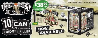 Brookvale Union Ginger Beer Can