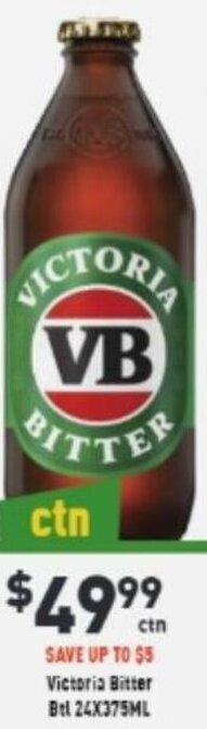 Liquor Legends Victoria Bitter Btl. offer