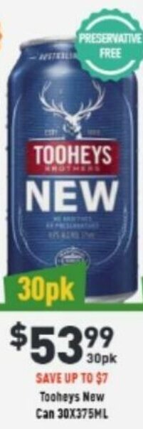 Liquor Legends Tooheys New Can offer