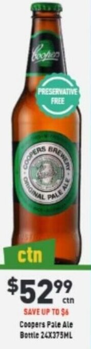 Coopers Pale Ale Bottle