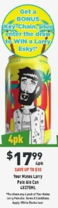 Liquor Legends Your Mattes Larry Pale Ale Can offer