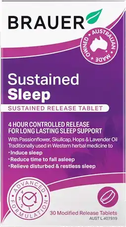 healthylife Brauer Sleep Sustained Release 30 tablets offer