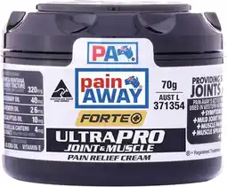 healthylife Pain Away Forte + Ultra Pro Pain Relief Cream 70g offer
