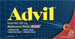healthylife ADVIL Fast Pain Relief 24 Tablets offer