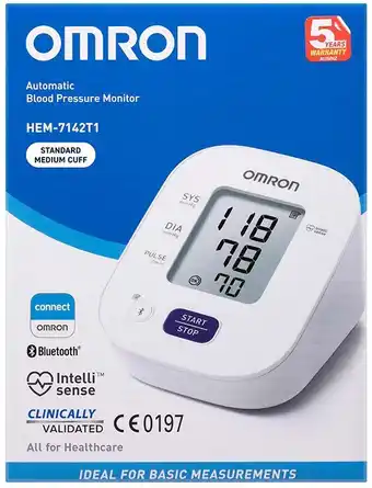 healthylife Omron HEM7142T1 Standard Blood Pressure Monitor offer