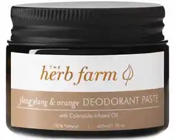 healthylife The Herb Farm Deodorant Cream Ylang Ylang & Orange 50ml offer