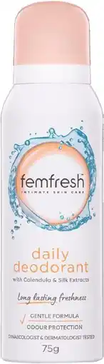 healthylife Femfresh Feminine Deodorant Spray 75g offer
