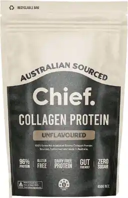 healthylife CHIEF Australian Collagen Protein Powder Unflavoured 450g offer